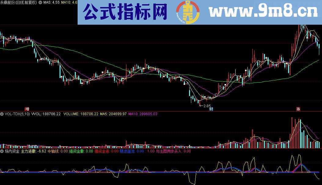 通达信场内资金股票指标源码贴图）