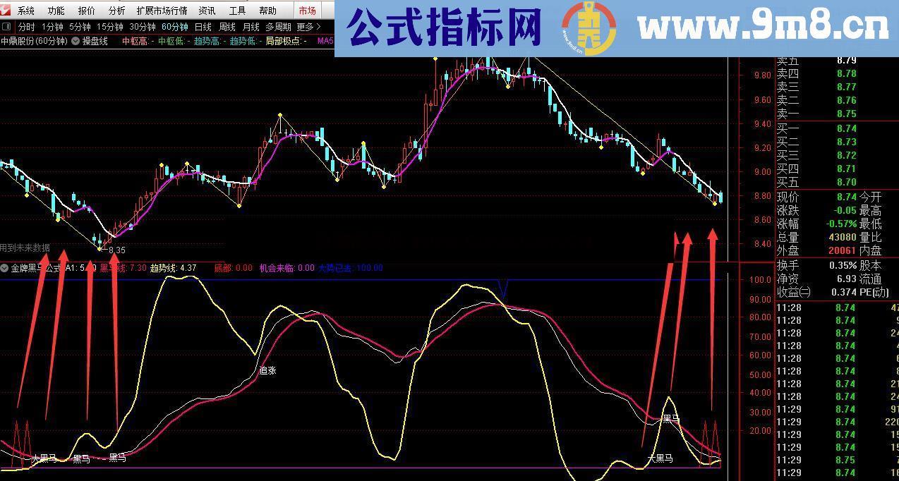 金牌黑马（指标 副图 通达信）无加密