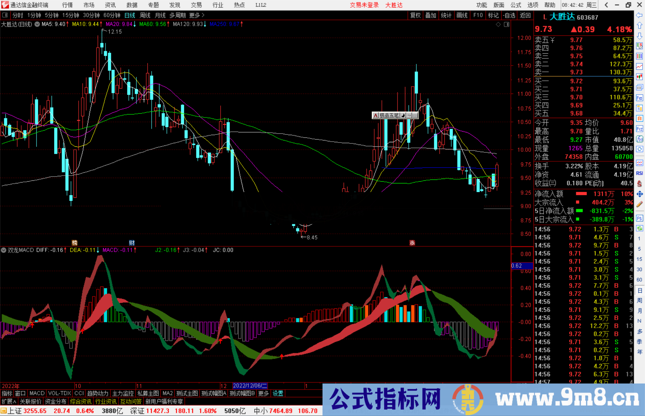 通达信双龙MACD指标公式源码副图