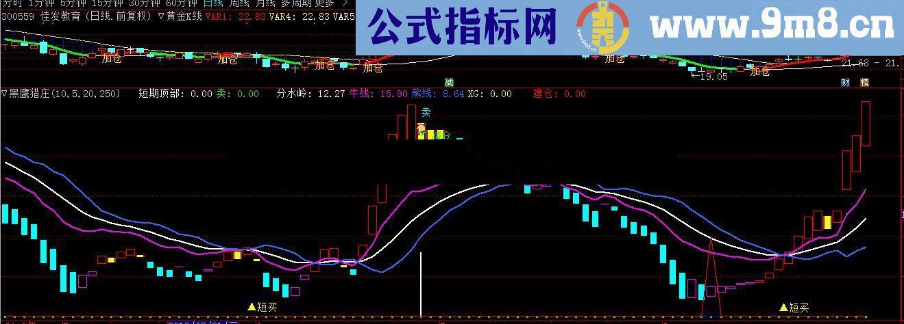 黑鹰猎庄（指标、副图、通达信）