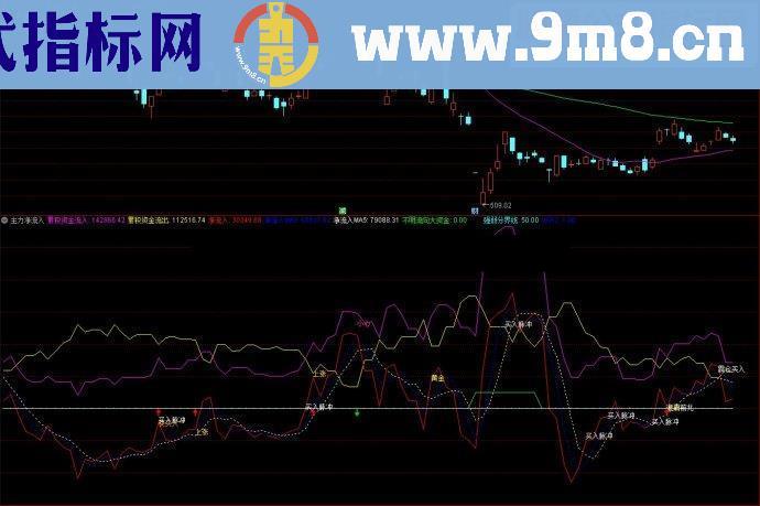 通达信指标主力净流入副图