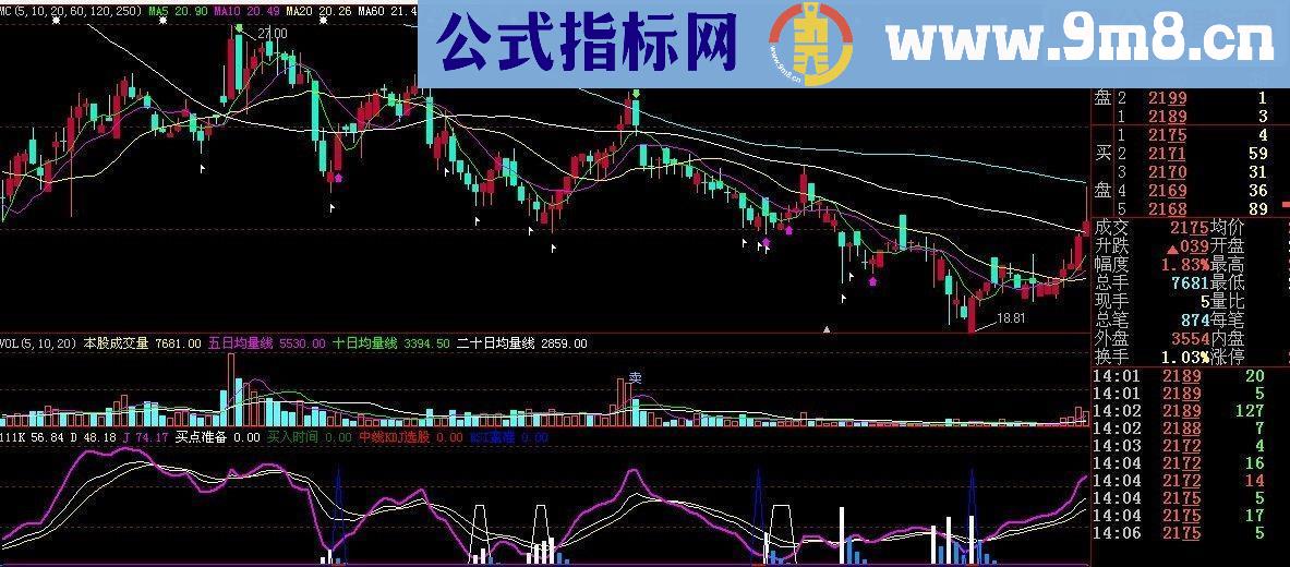 通达信遇不可求的极品副图源码安全指标公式