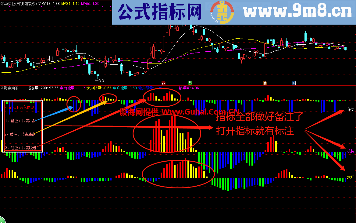 资金为王（指标 副图 通达信）