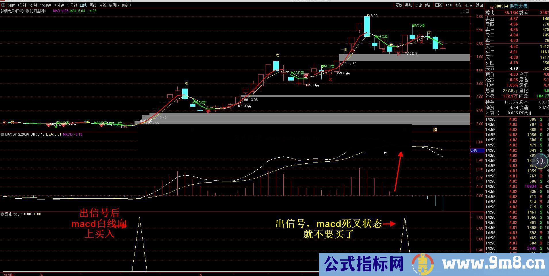 通达信暴涨时机选股/副图指标未加密