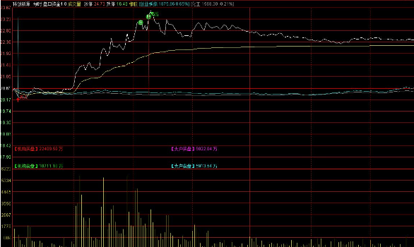 通达信盘口资金1.0分时主图指标 机构大户买卖盘