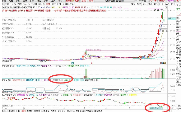 通达信自创龙头周期提示副图指标