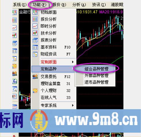 通达信自制板块指数的k线分析图