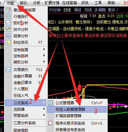 扶摇直上主图指标补充内容自定义数据导入说明