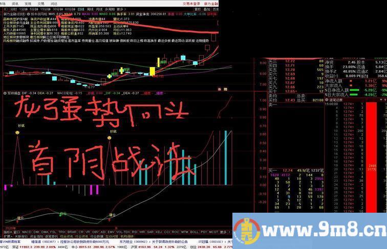 通达信龙妖回头与七日战法主图指标 源码无未来